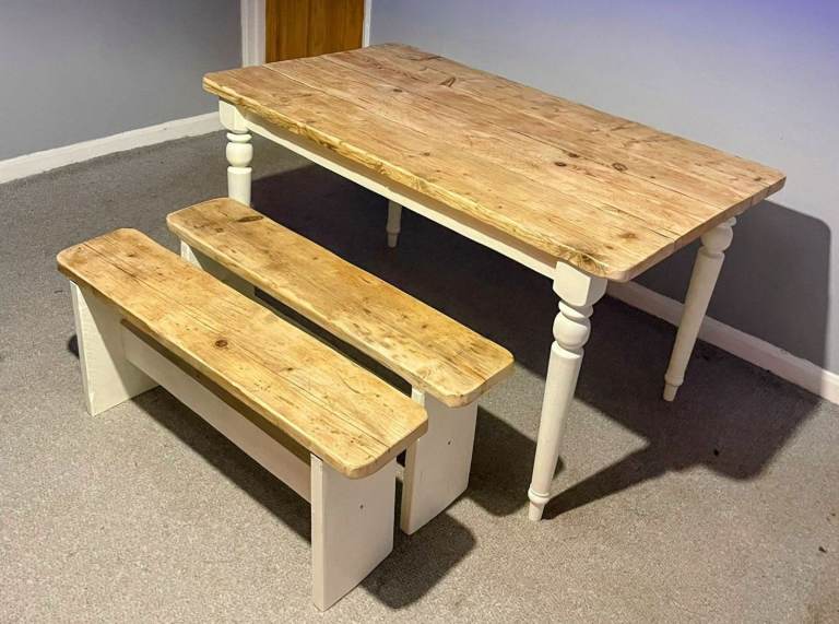 Solid dining table sets handmade FREE DELIVERY 