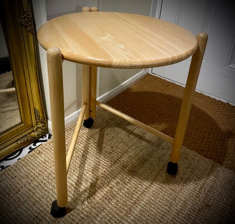 Vintage wooden trolley 