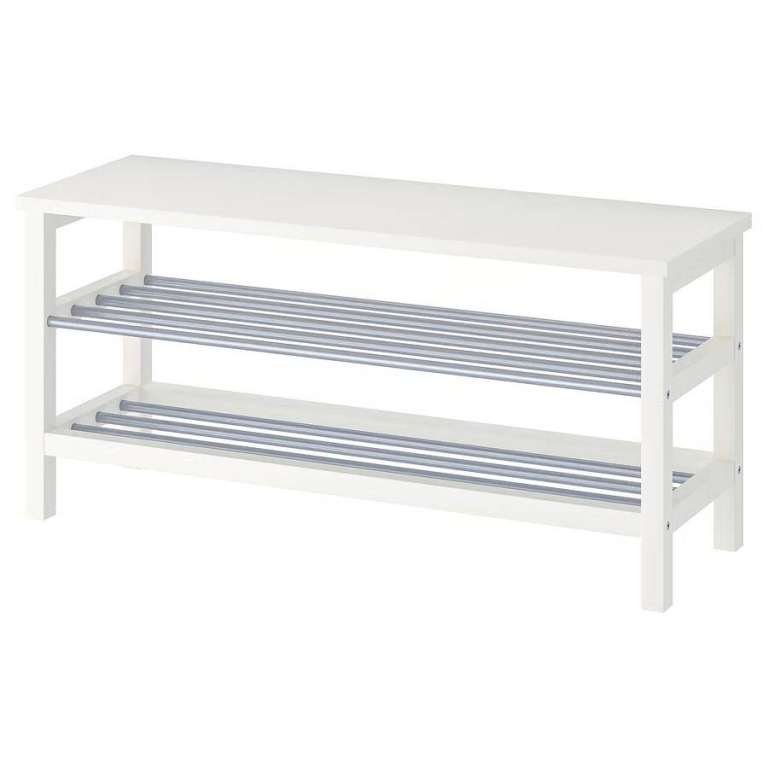 Ikea TJUSIG Bench with shoe storage