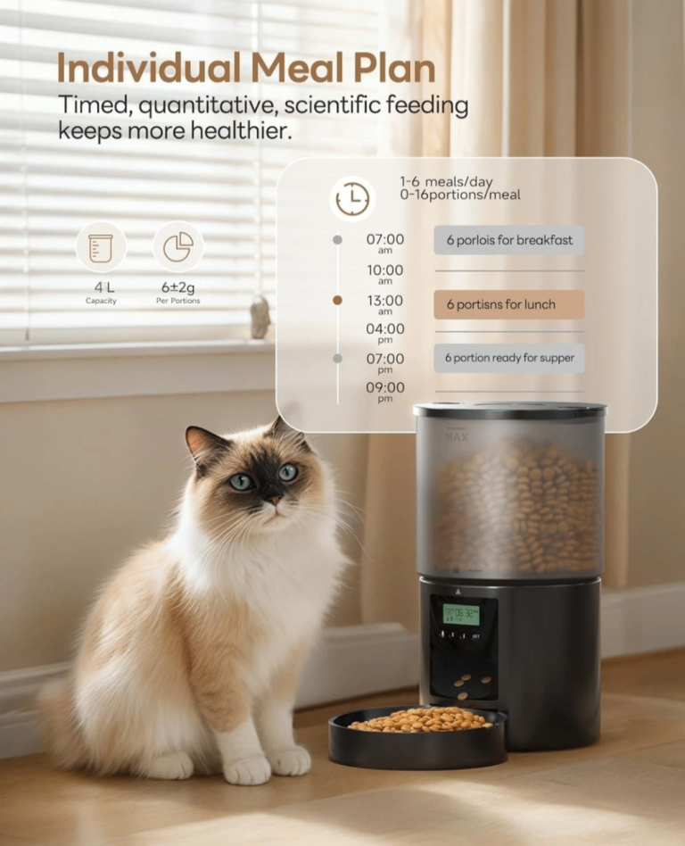 4L Automatic Cat Feeder with Programmable Timer