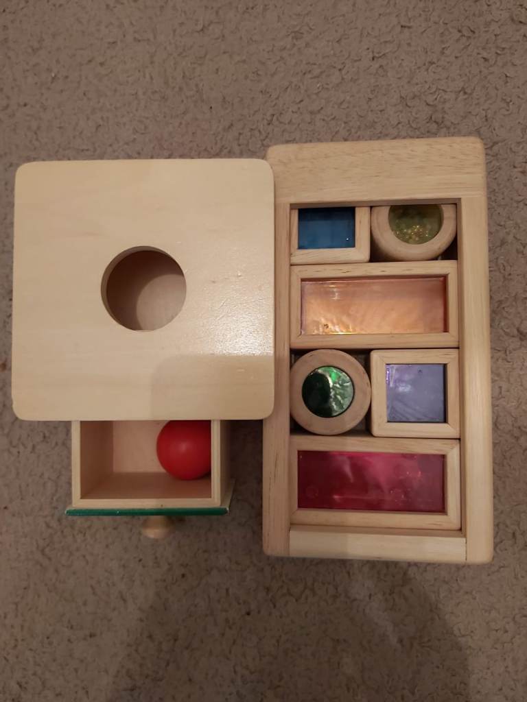 New-Wonder world rainbow sensory sound blocks set