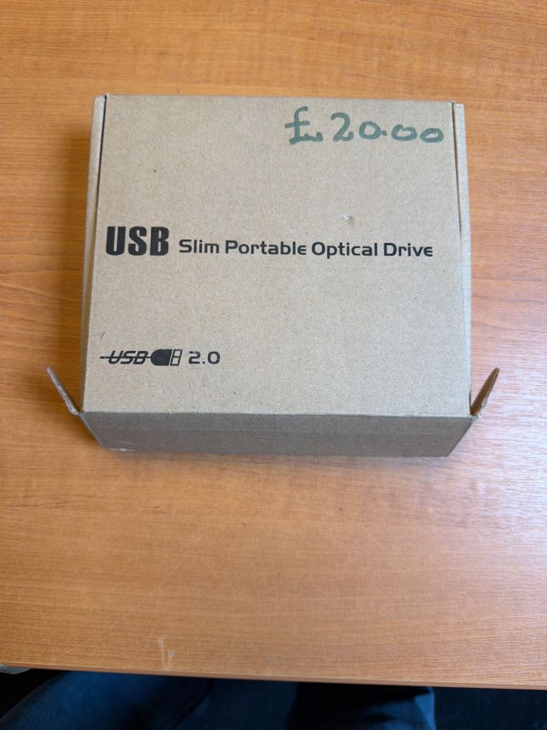 USB Slim Portable Optical Drive – New in Box