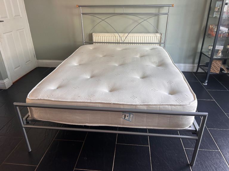 Double Bed Frame with Mattress