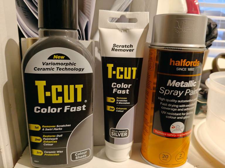 T Cut and spray paint 