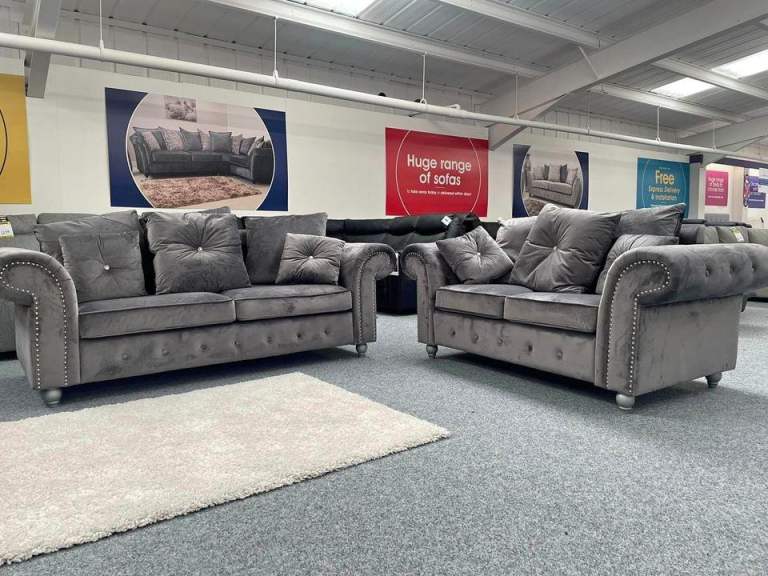 Brand New Grey 3+2 Seater Sofa Set –  Perfect for Families