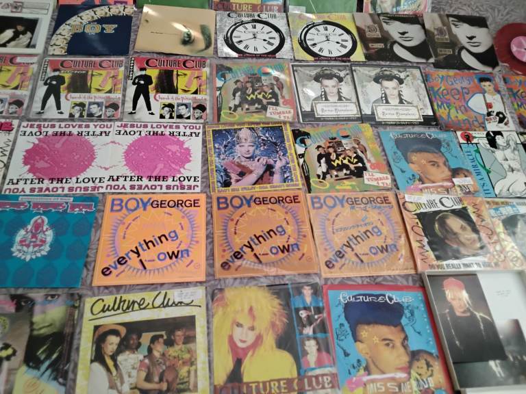 Boy george/culture club.45s collection,50+singles ,no dispatch,viewing welcome Ghd 
