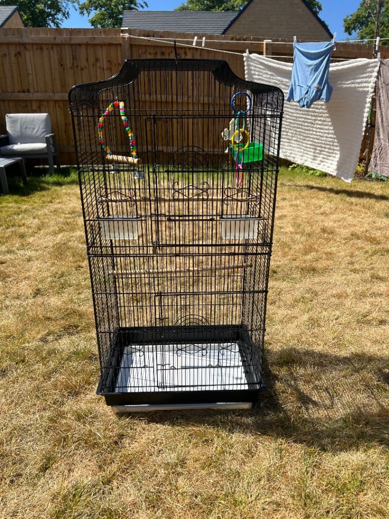 Spacious bird cage perfect for budgies flinches or canaries