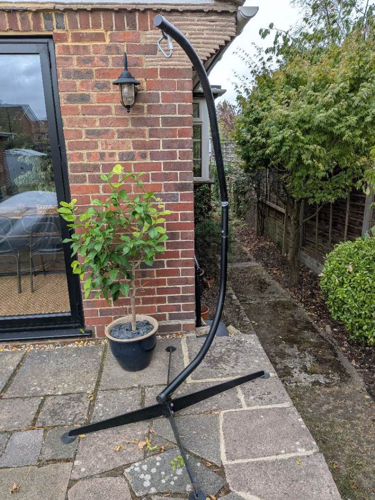 AMANKA Metal Hanging Chair Stand Frame Garden Egg Hammock