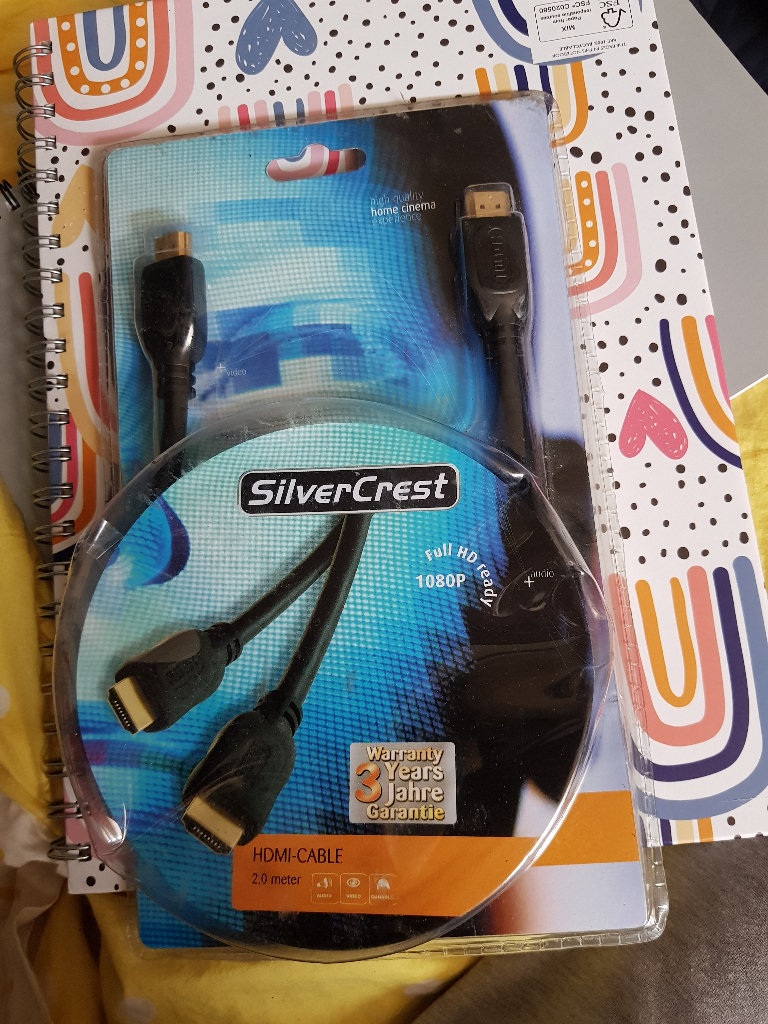 HDMI Cable Silver Crest. 2.0 meter New in Box