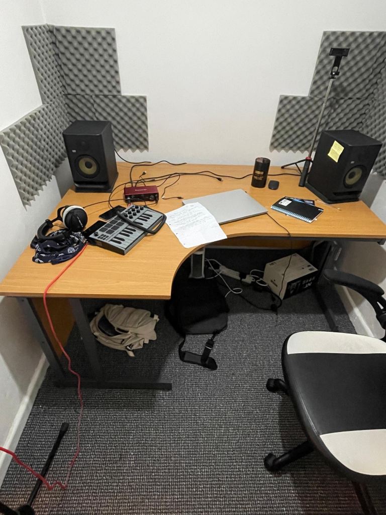 Left corner desk and drawer for sale 