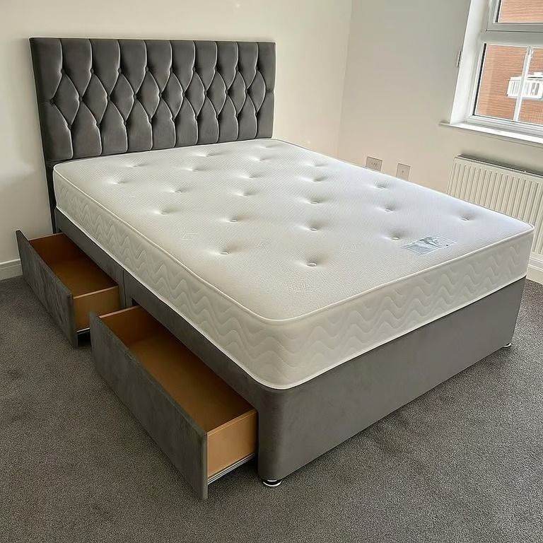 ORDER NOW 🚛📢 King Size DIVAN Bed With Mattress BRANDNEW Cash On Delivery Must Go Free Delivery