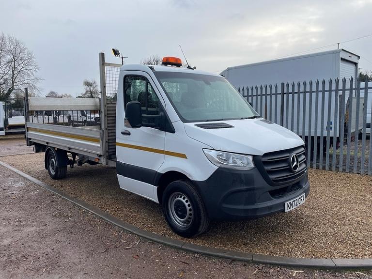 2022 Mercedes-Benz Sprinter 315 2.0 CDI Progressive L3 LWB 14FT DROPSIDE TAIL LIFT - WHITE Dropsi...