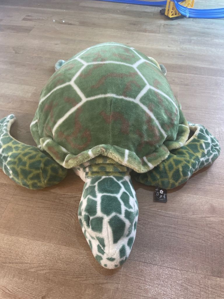 Giant Stuffed Sea Turtle - Lifelike Stuffed Animal - Kids Stuffy