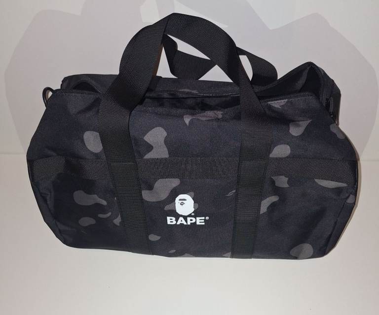 image for A Bathing Ape Black Camo 2-Way Duffle Bag (2022)