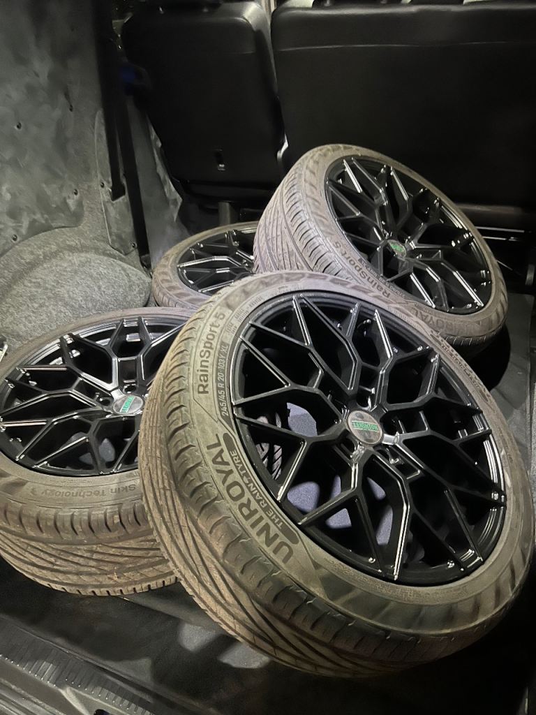 Transporter Wheels LV-2 Matte Black Wheels for VW T5. T6. T6.1