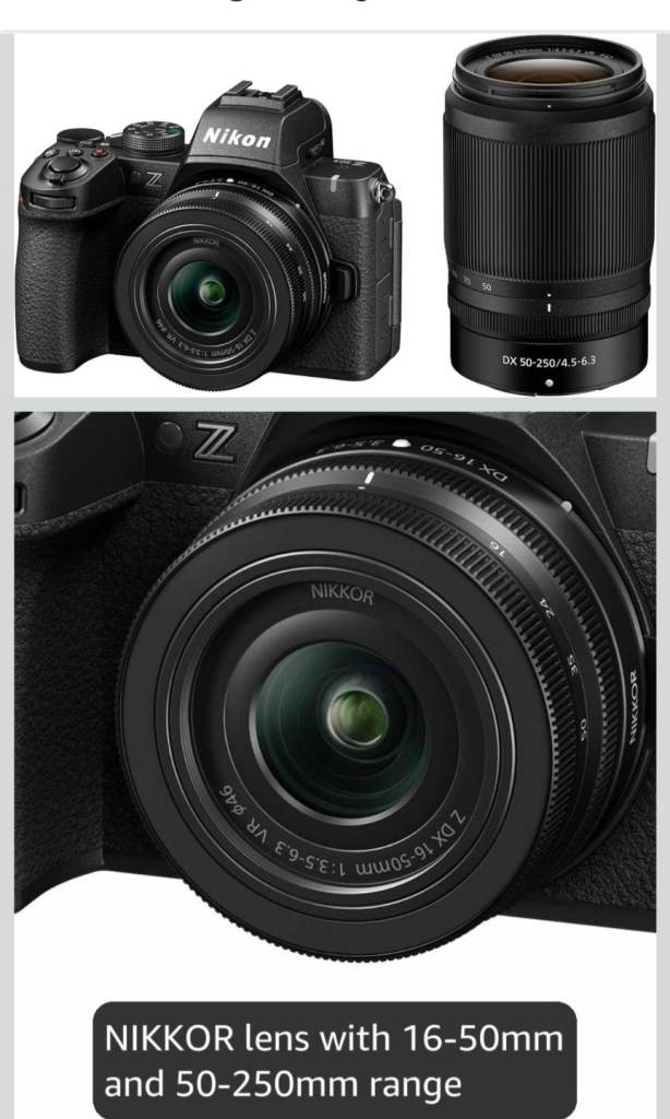 Nikon Z50 ii Mirrorless Camera with Two NIKKOR Lenses