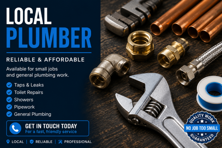 Local Plumbing Services – Small Jobs Welcome