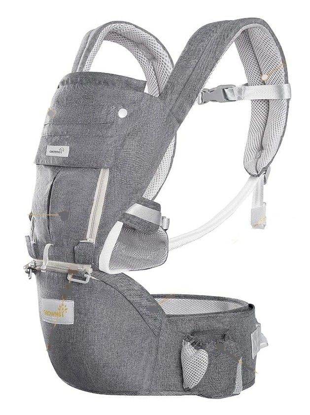 Baby Carrier/Sling Ergonomic 6 Carrying Positions for Infants and Toddlers Grey