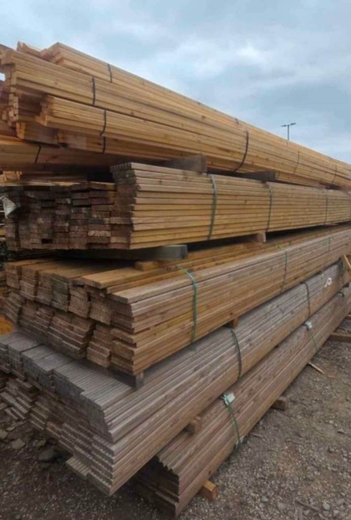 Timber decking boards 
