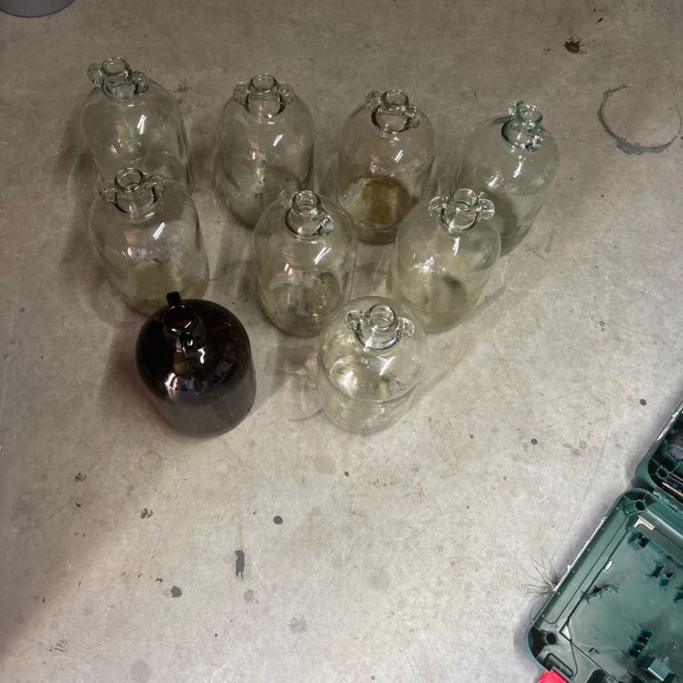 Variety of Glass Bottles – Mixed Sizes, Fair Condition