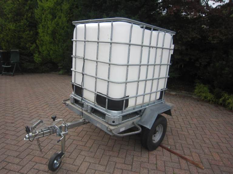 Erde 142 Flatbed trailer,Schultz IBC tank,Jockey wheel,Lighting board