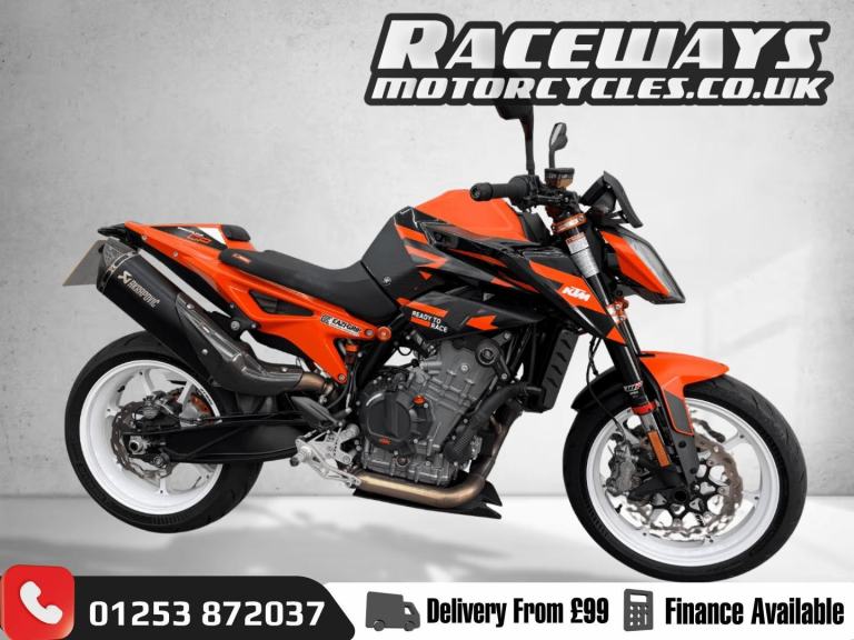 KTM 890 DUKE GP 2022 72 REG 2,016 MILES ORANGE USED MOTORCYCLE 889CC