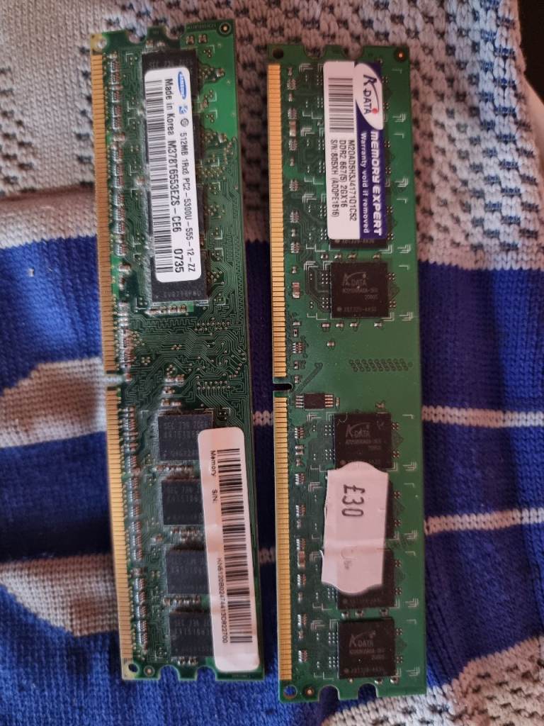 Samsung PC RAM Memory Modules - Used, Good Condition