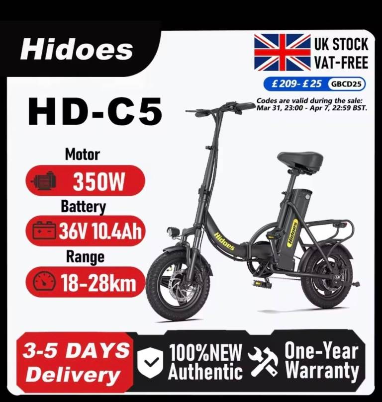 Foldable electric bike 