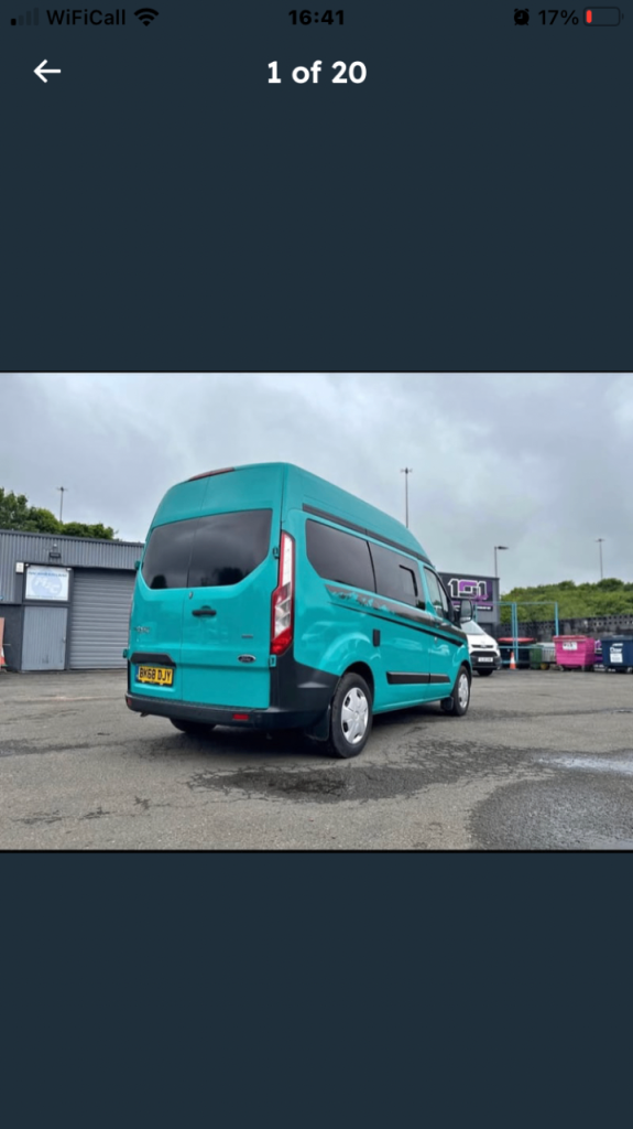Ford, TRANSIT CUSTOM, camper van Automatic, 1996 (cc)