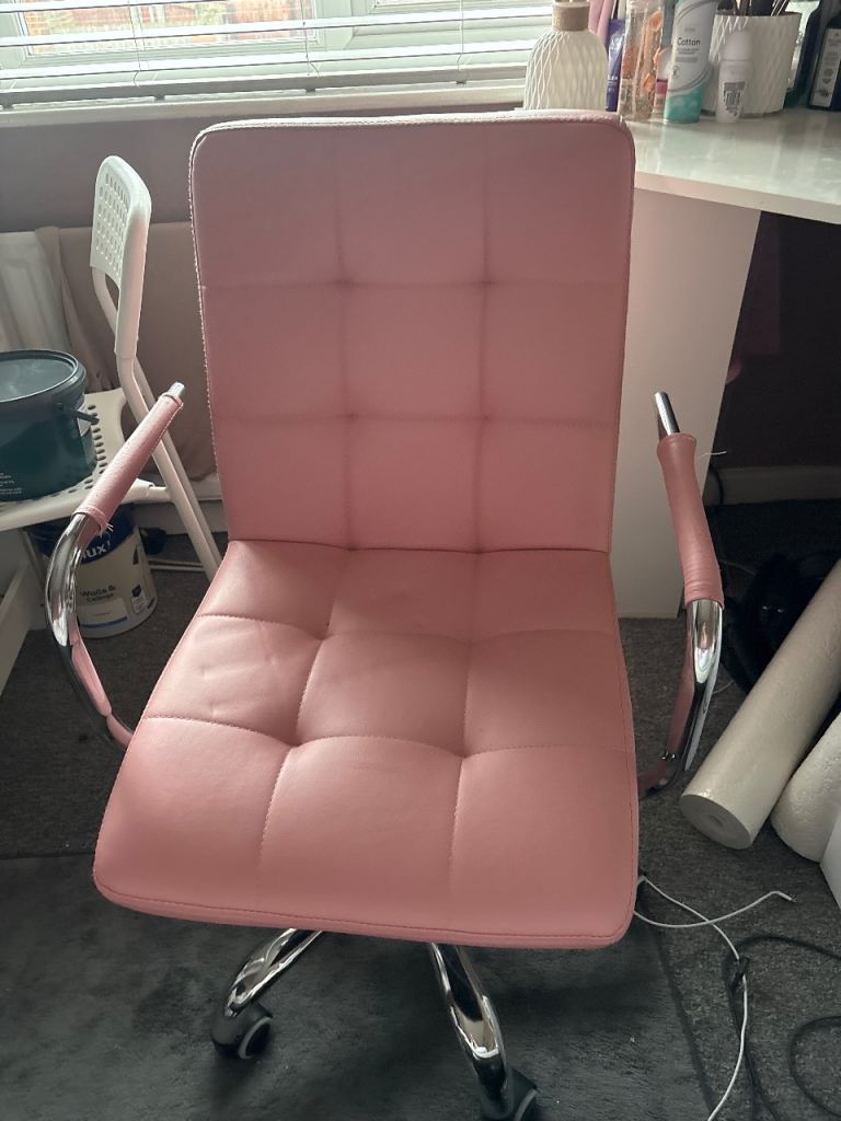 pink vanity chair