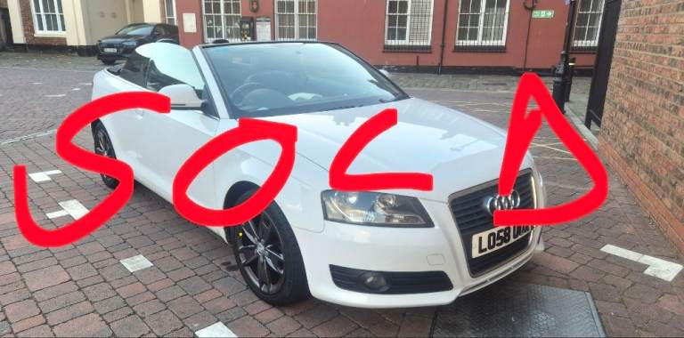 Audi, A3, Convertible, 2009, Manual, 1896 (cc), 2 doors