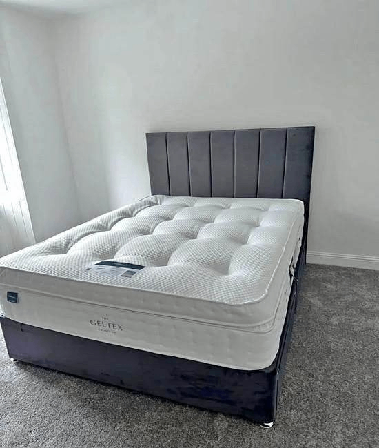 🚛EXPRESS DELIVERY 4ft Small Double & Double  Divan Bed Base Wi Mattress Same Day Delivery BrandNew