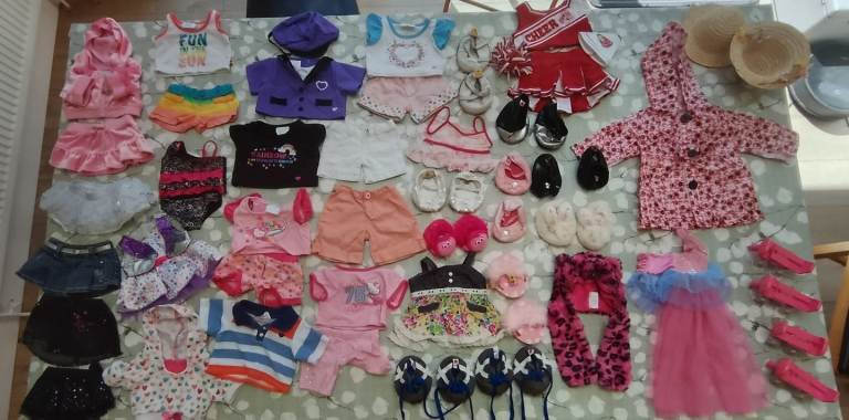 Large Bundle of Build a Bear clothes and accessories