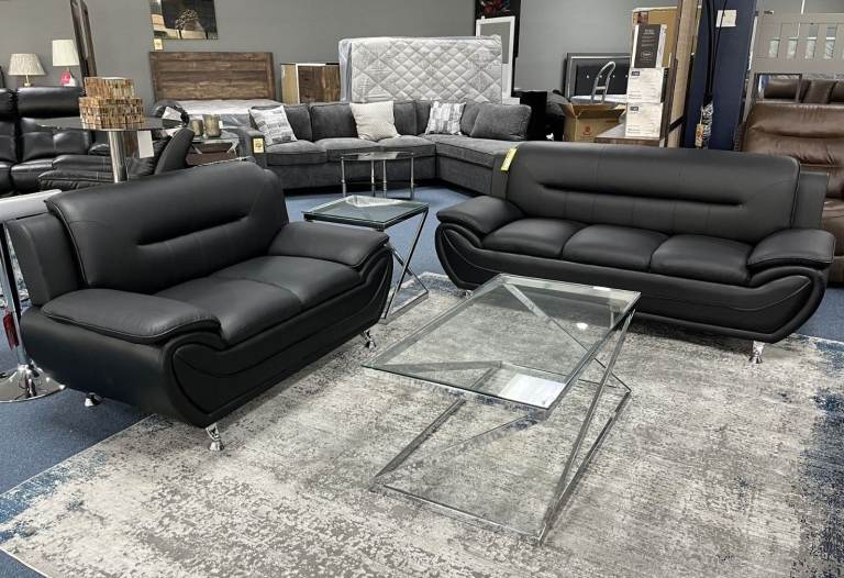 🚚AUTHENTIC ORIGINAL LEATHER SHEERAZ 3+2 SEATER SOFA SET -ORDER NOW AND ENJOY LUXURY LIVING