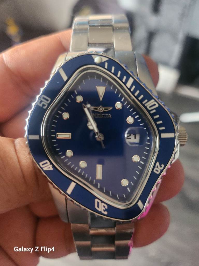 Invicta Pro Diver Automatic Watch - Blue Dial, Stainless Steel