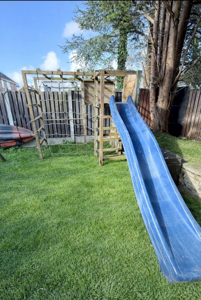 Wickey climbing frame and slide set 