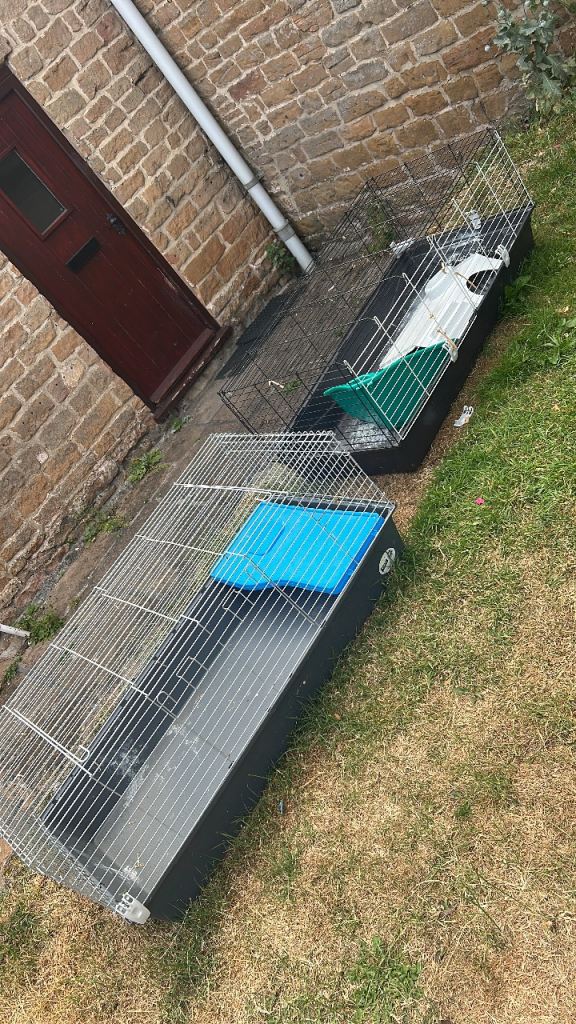 Two large rabbit cages 