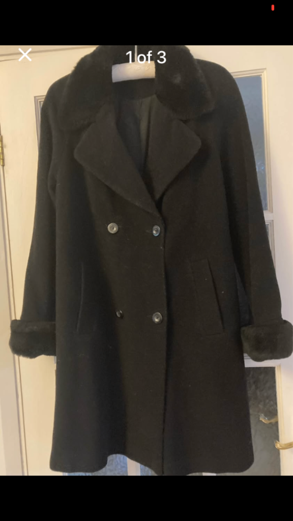 Ladies black coat