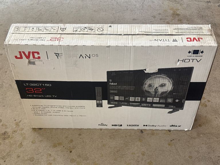 JVC LT-32CT150 32" Smart HD Ready HDR LED TV Freely TITAN OS Netflix YouTube