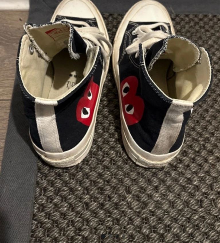 Converse Comme des Garçons PLAY High-Tops – Black, Good Condition
