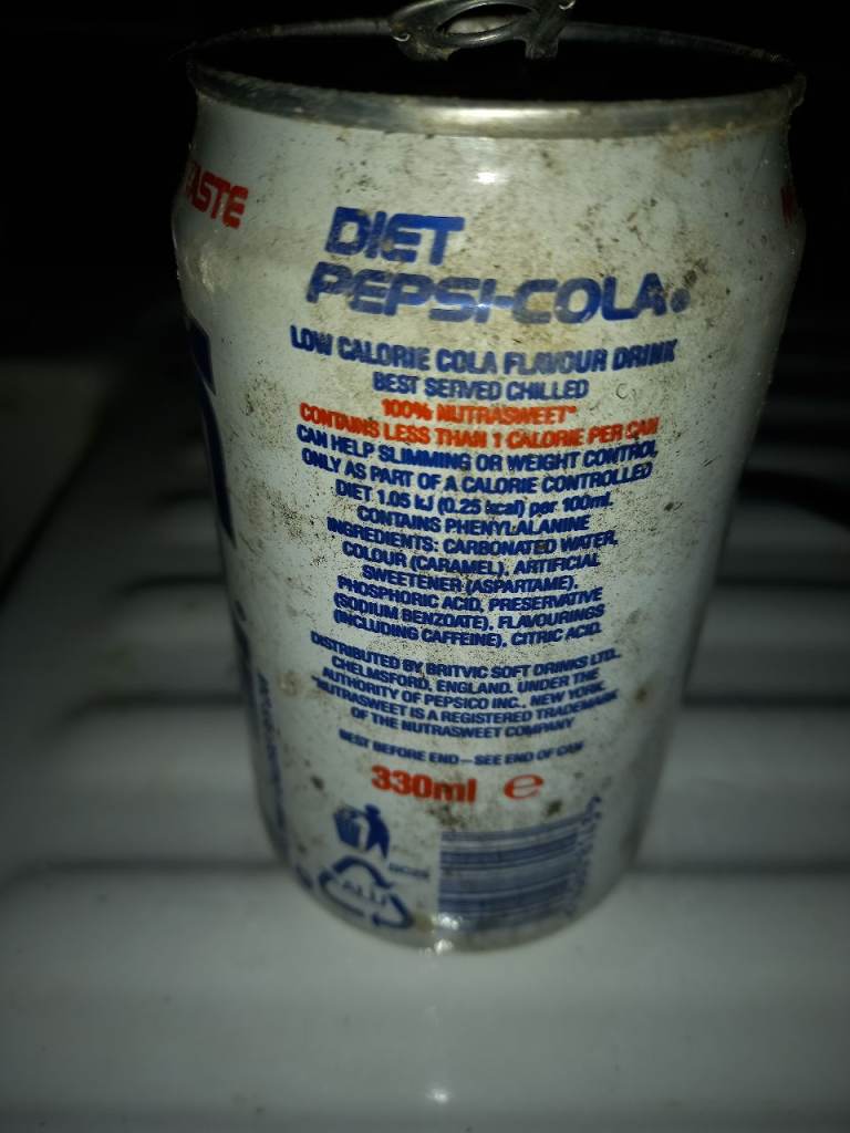 Retro old opened pepsi can