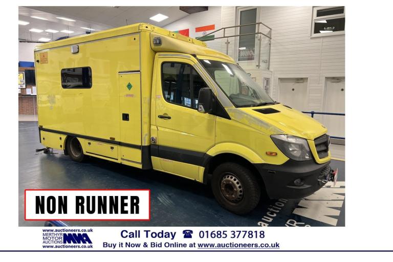 2015 Mercedes-Benz Sprinter 3.0CDI 190PS AUTO AMBULANCE *** NON RUNNER *** ----------------------...