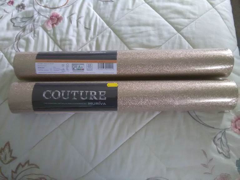 Sparkling Gold Metallic Wallpaper by Muriva  *Brand New*