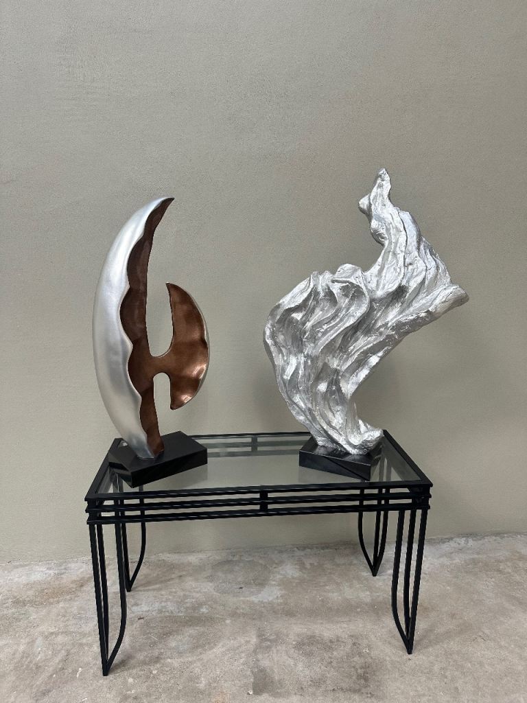 2 x 3ft tall sculptures 