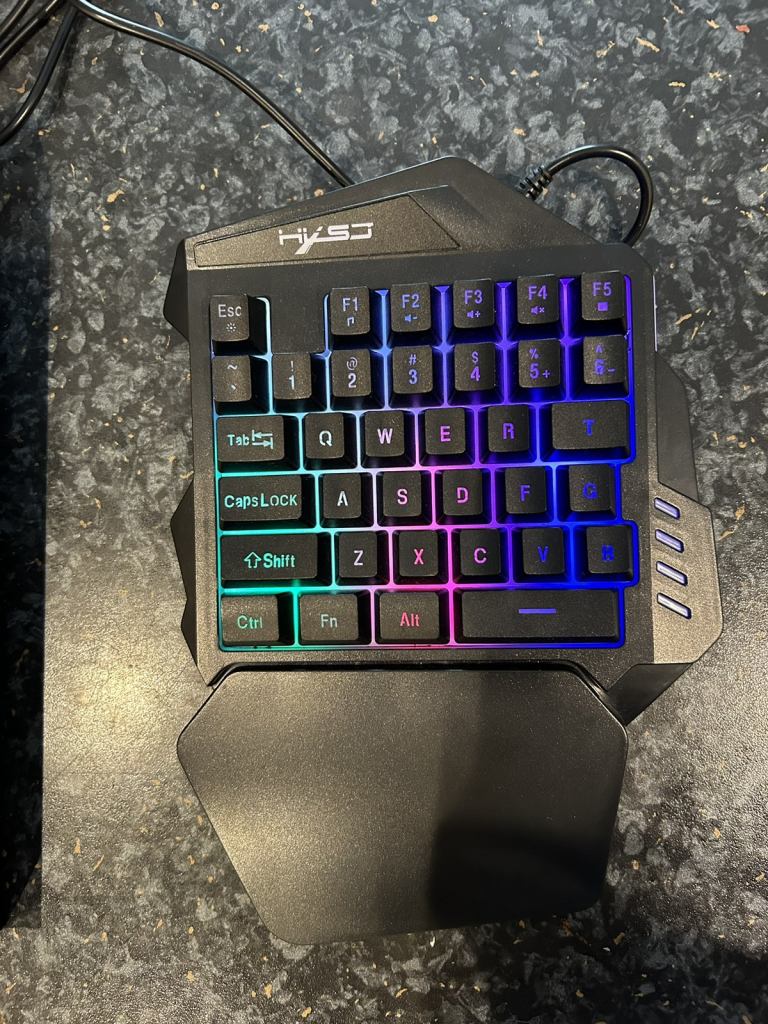 One handed keyboard 