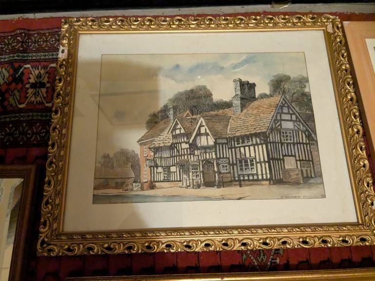 4 Framed Pictures and 1 Mirror (Includes Claude Monet Prints)
