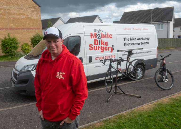 Bike repair that comes to you - Nick's Mobile Bike Surgery brings the bike shop to your door 