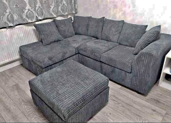 premium Corner 3Seater 5Seater Sofas With Footstool