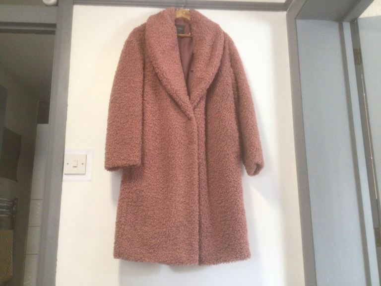 image for Next Pink Borg Teddy Coat