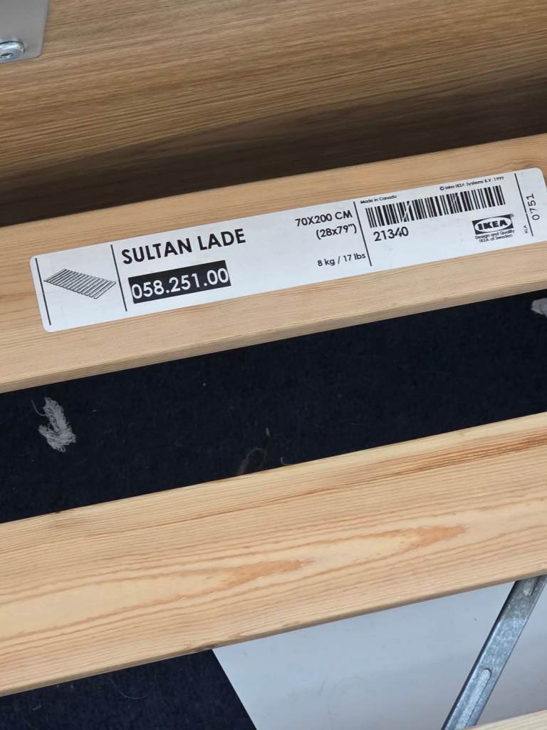 IKEA Sultan Lade Double Bed Frame – Good Condition